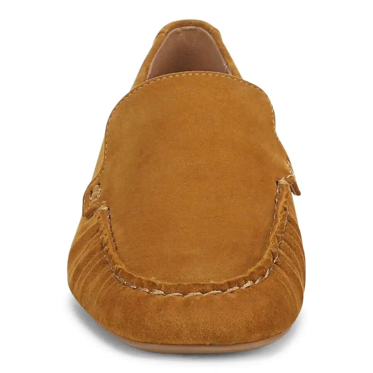 Pilar Heeled Loafer Chocolate Ganache Suede